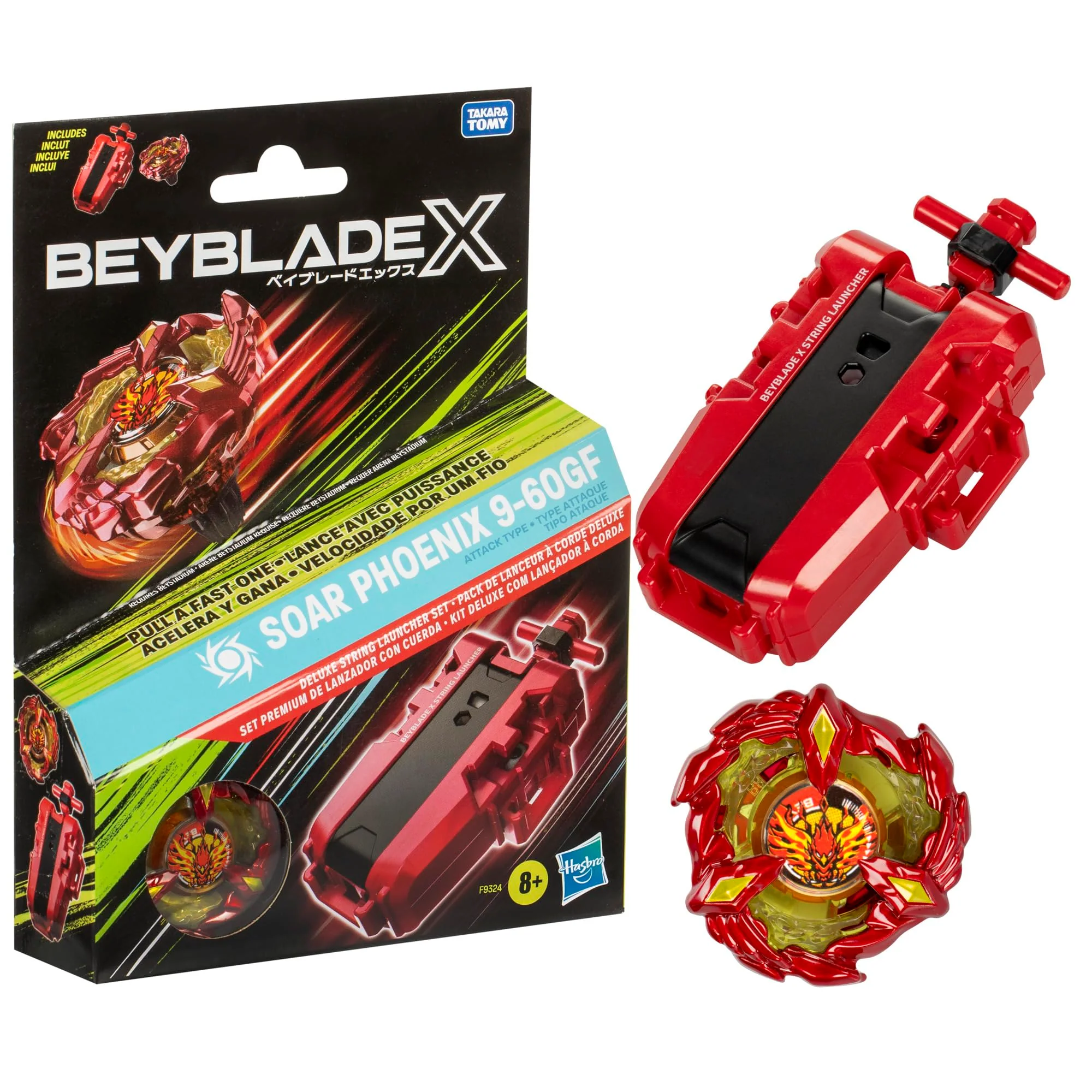 BEYBLADE X SOAR PHOENIX 9-60GF DELUXE LAUNCHER