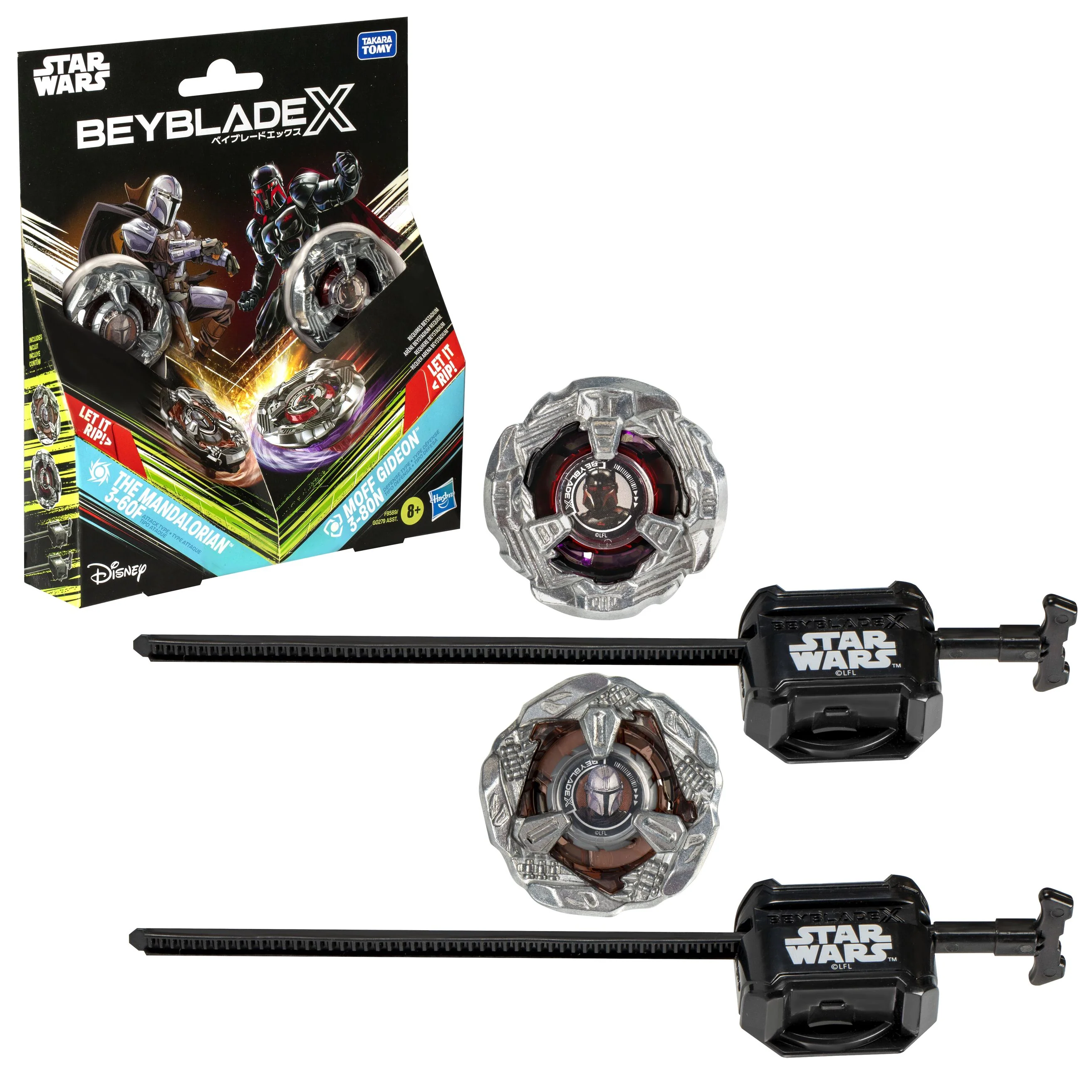BEYBLADE-X X STAR WARS - THE MANDOLORIAN AND MOFF GIDEON