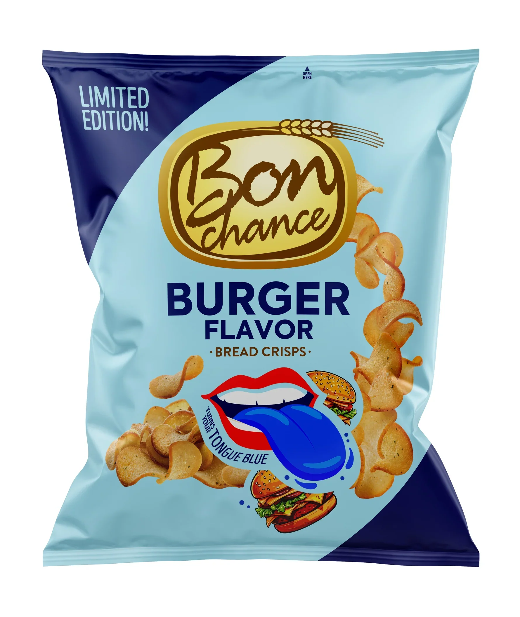BON CHANCE BREAD CRISPS BURGER FLAVOR