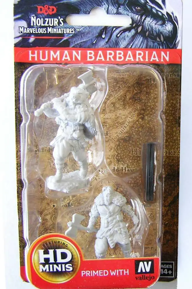 D&D NOLZUR'S MARVELOUS MINIATURES - HUMAN BARBARIAN