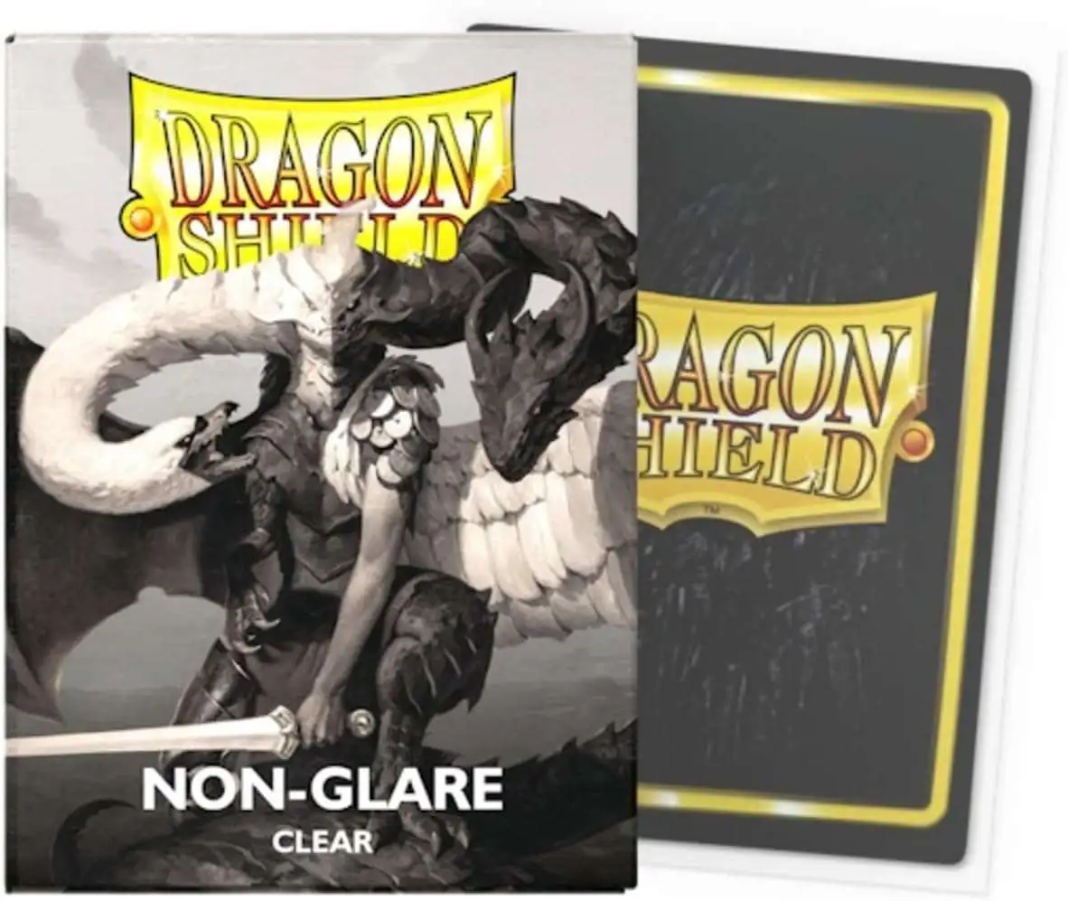 DRAGON SHIELD STANDARD NON GLARE SLEEVES - CLEAR