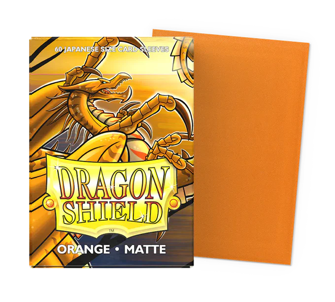DRAGONSHIELD SLEEVES JAPANESE MATTE ORANGE 60