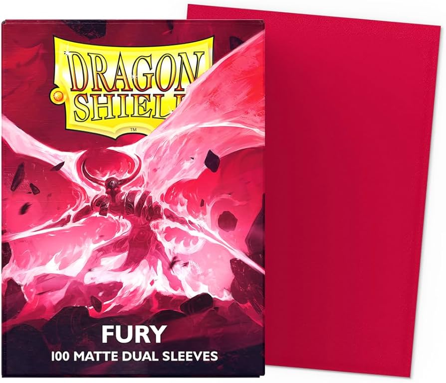 DRAGONSHIELD SLEEVES STANDARD MATTE DUAL FURY 100
