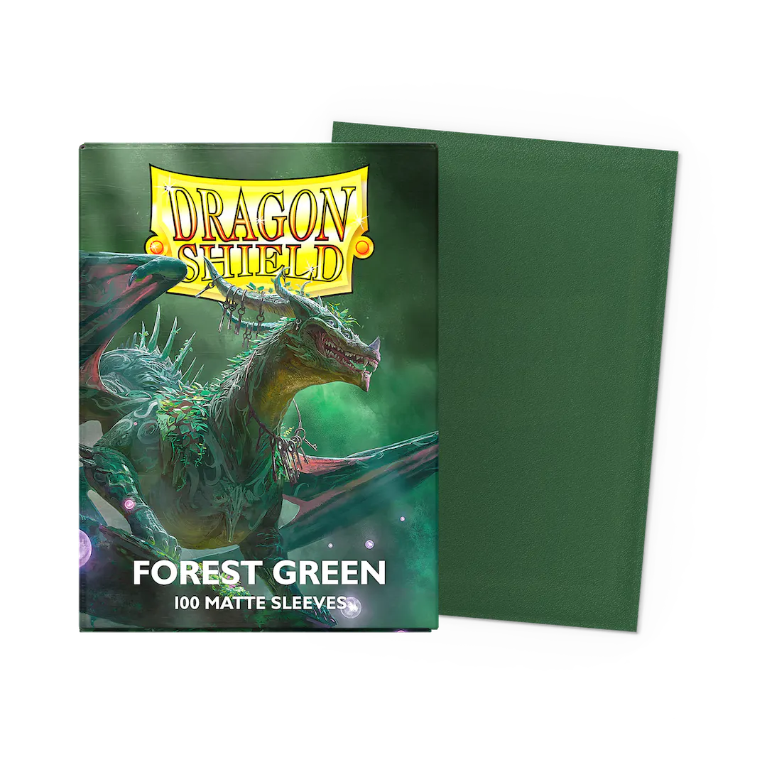 DRAGONSHIELD SLEEVES STANDARD MATTE FOREST GREEN 100