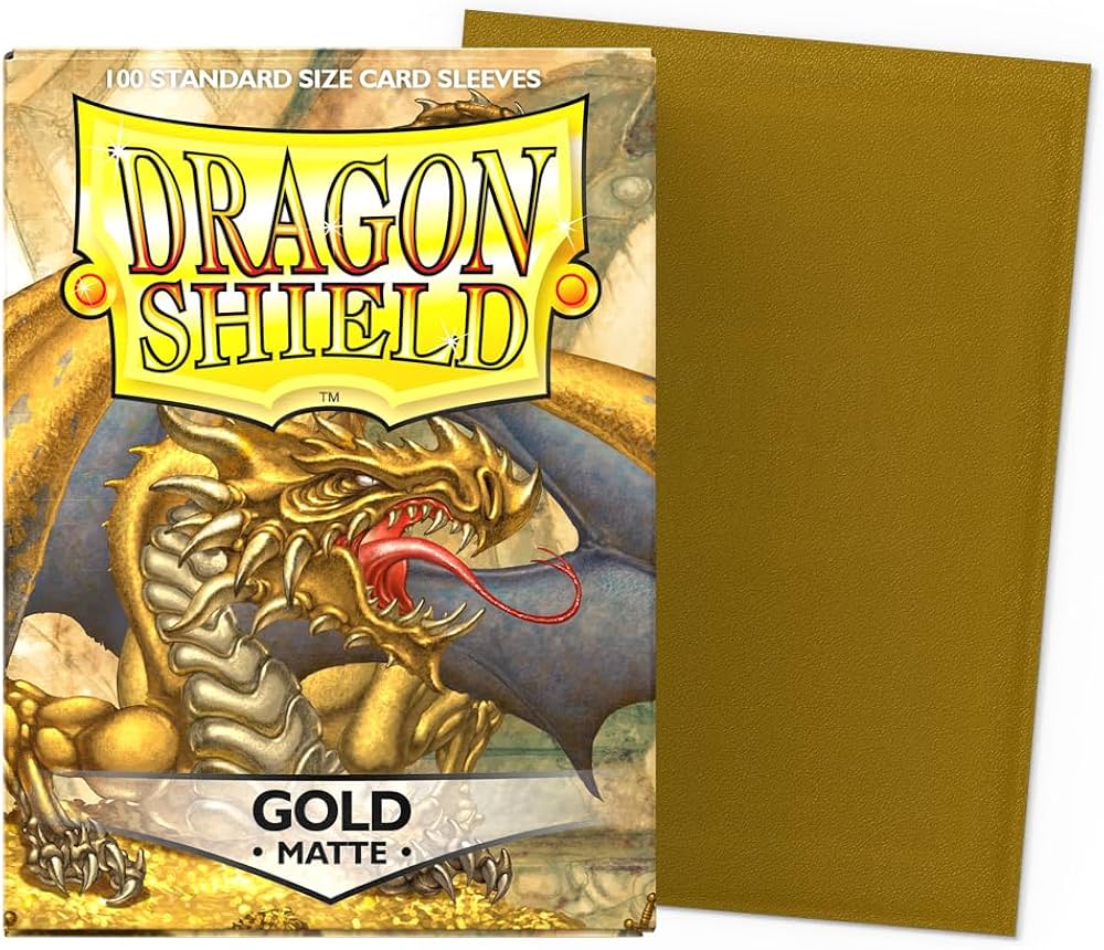 DRAGONSHIELD SLEEVES STANDARD MATTE GOLD 100