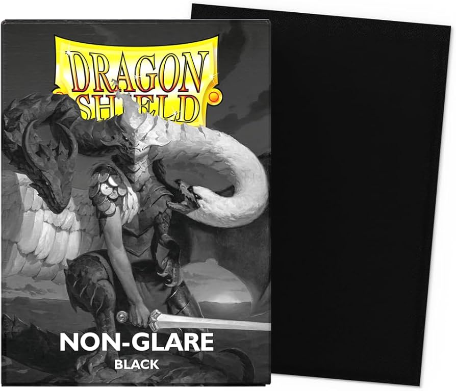 DRAGONSHIELD SLEEVES STANDARD MATTE NON GLARE BLACK 100