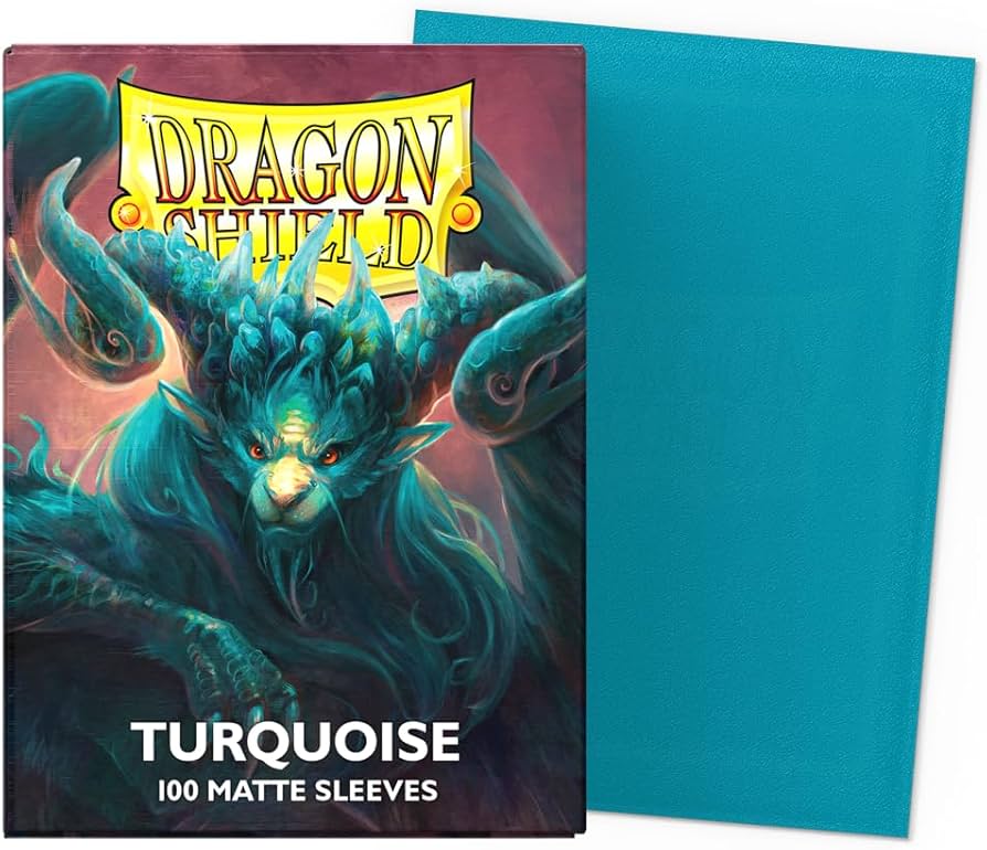 DRAGONSHIELD SLEEVES STANDARD MATTE TURQUOISE 100