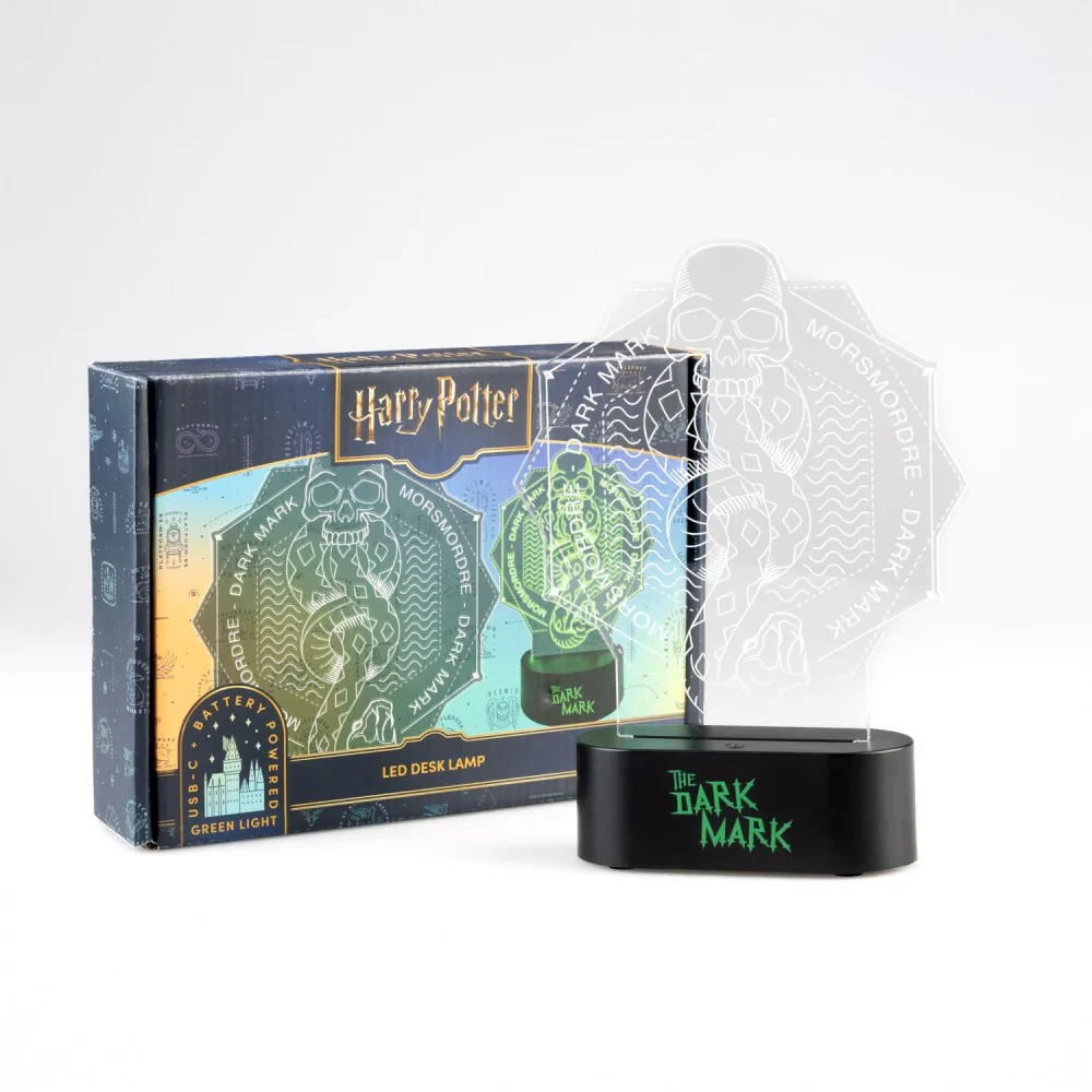 HARRY POTTER LAMPADA LED DA TAVOLO MARCHIO NERO