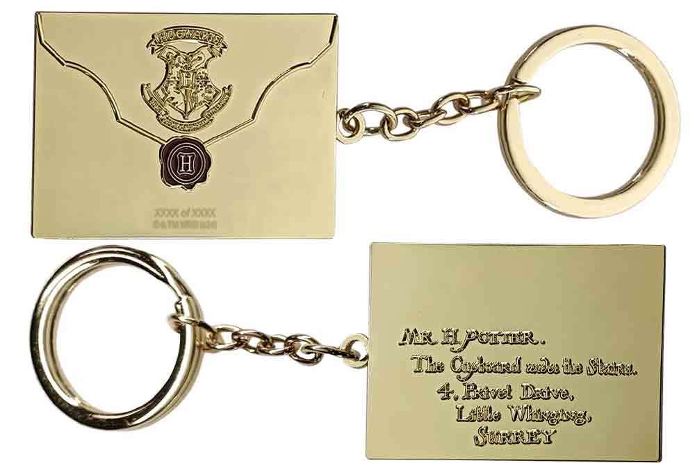 HP HOGWARTS LETTER METAL KEYRING