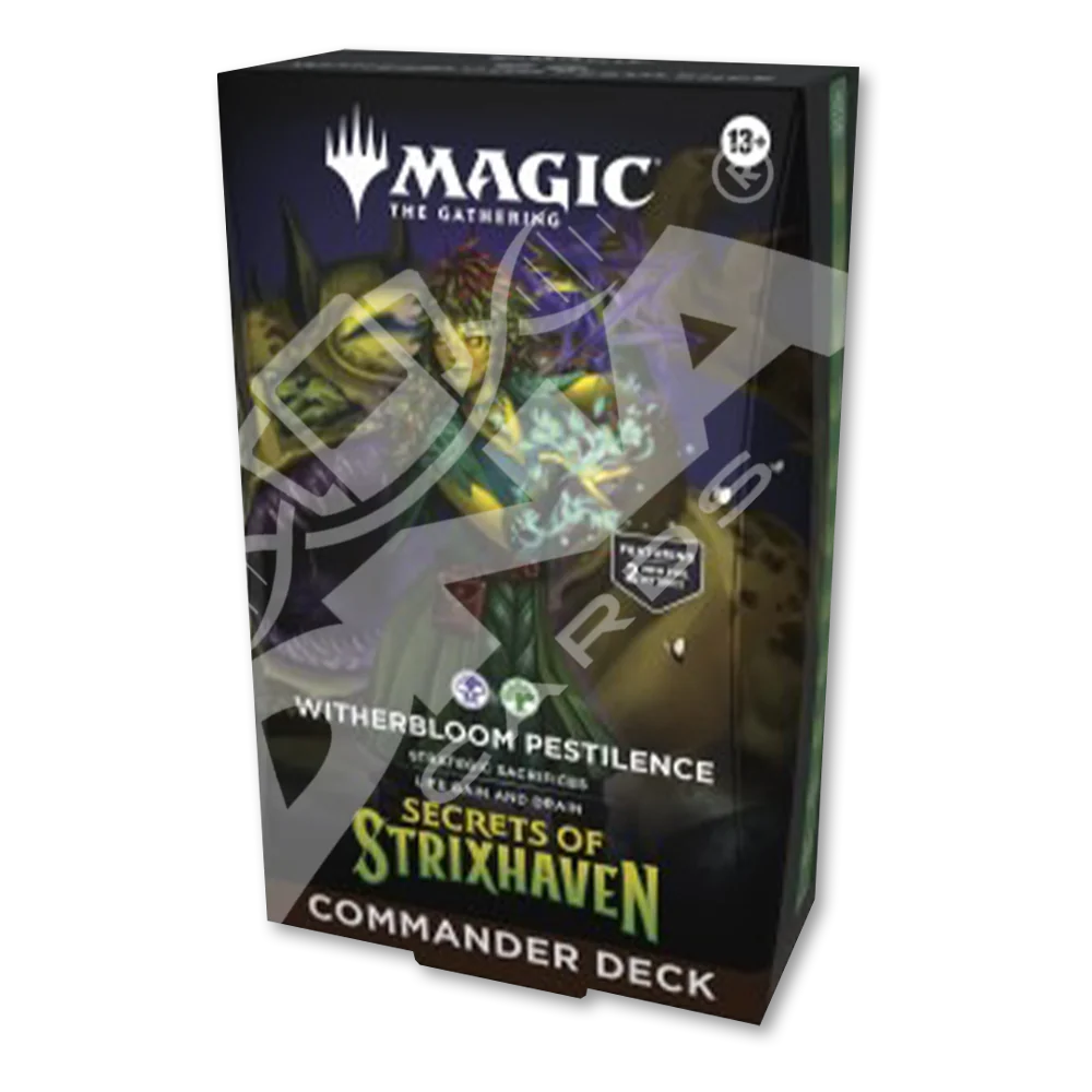 MAGIC COMMANDER DECK - SECRET OF STRIXHAVEN - WITHERBLOOM PESTILENCE