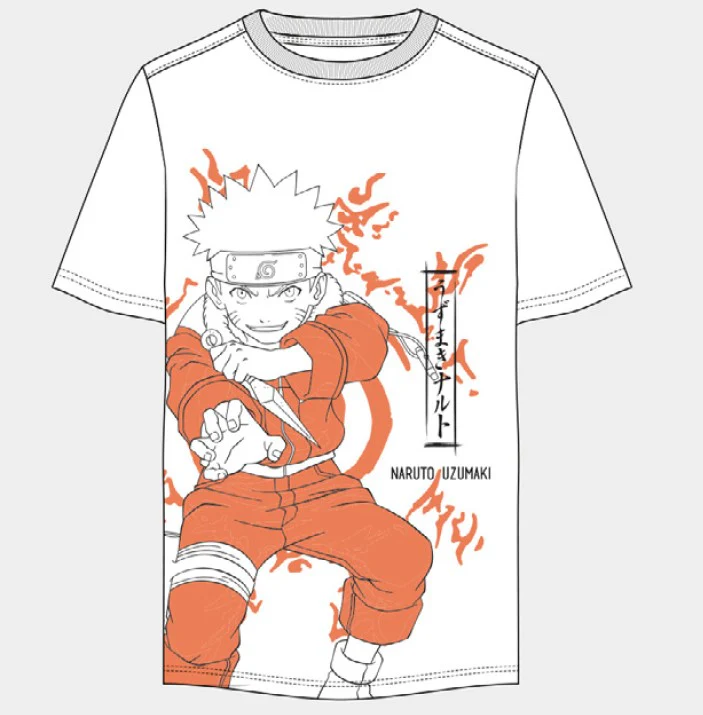 NARUTO UZUMAKI WHITE T-SHIRT XL