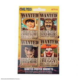 ONE PIECE SET DI 4 CALAMITE WANTED