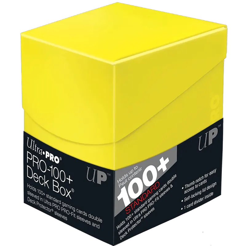 PORTA MAZZO - ECLIPSE PRO 100+ DECK BOX - LEMON YELLOW