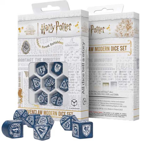 Q-WORKSHOP - DICE SET HARRY POTTER RAVENCLAW MODERN