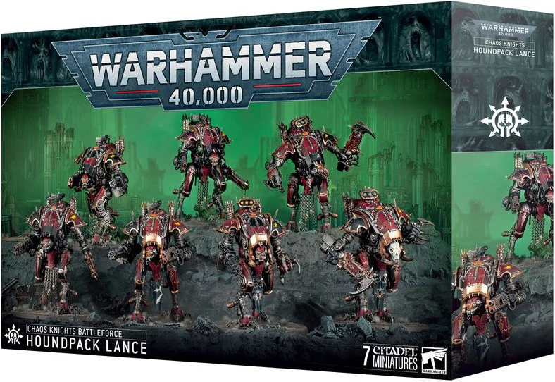 WARHAMMER 40K - CHAOS KNIGHTS BATTLEFORCE - HOUNDPACK LANCE