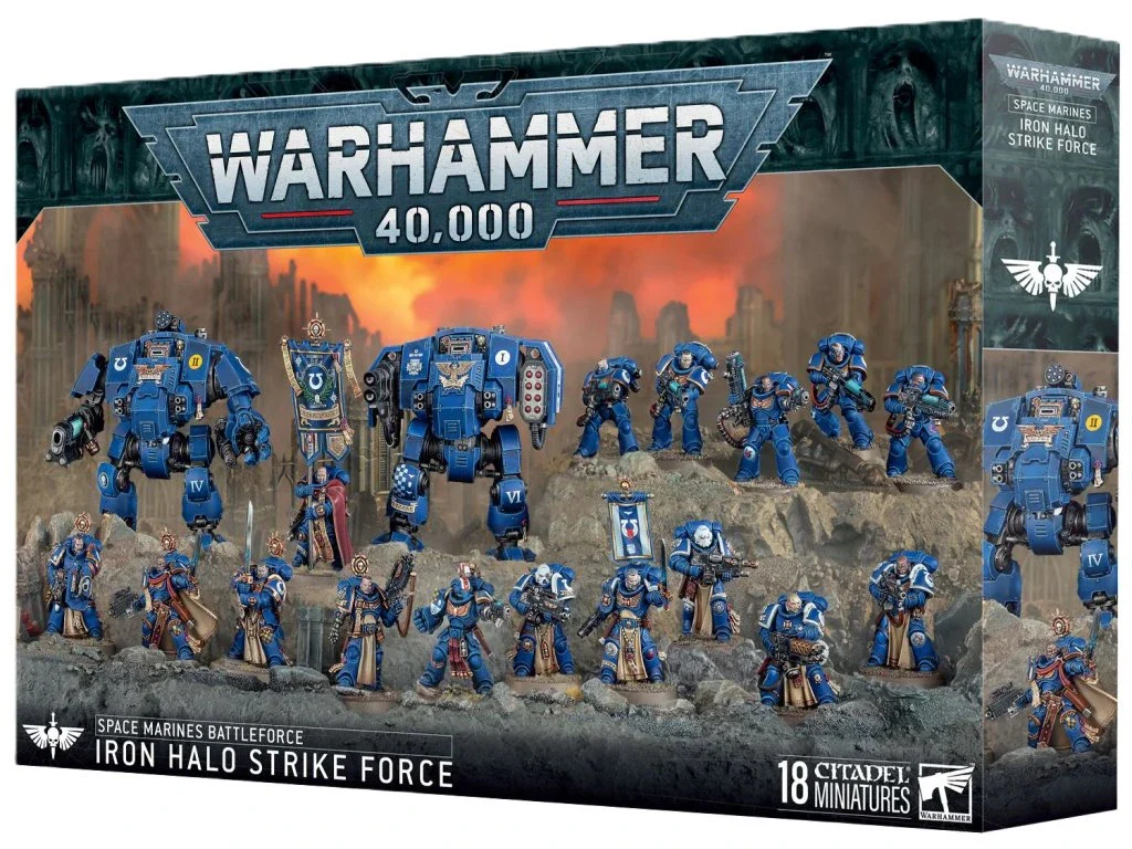 WARHAMMER 40K - SPACE MARINE BATTLEFORCE - IRON HALO STRIKE FORCE